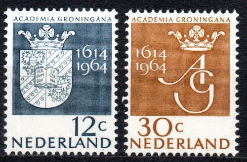 Poštové známky Holandsko 1964 Univerzita Groningen, 350. výroèie Mi# 822-23