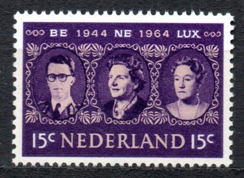Poštovní známka Nizozemí 1964 Král a královna Mi# 829
