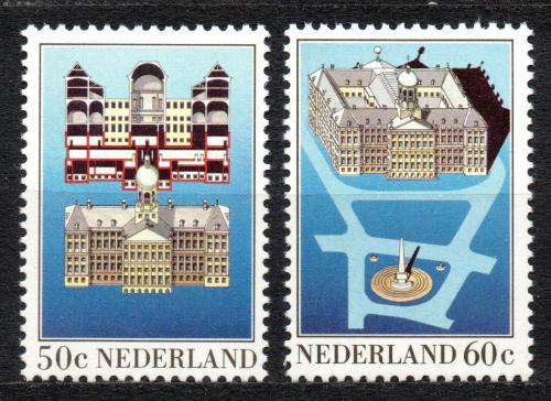 Poštové známky Holandsko 1982 Krá¾ovský palác v Amsterdamu Mi# 1221-22