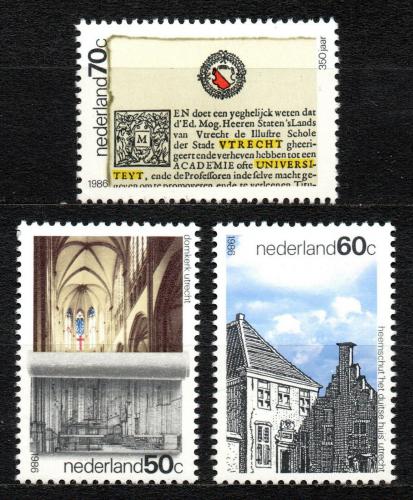Poštové známky Holandsko 1986 Události v Utrechtu Mi# 1294-96