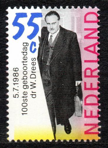 Poštová známka Holandsko 1986 Willem Drees, politik Mi# 1299