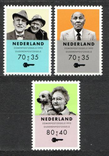 Poštové známky Holandsko 1993 Péèe o seniory Mi# 1474-76