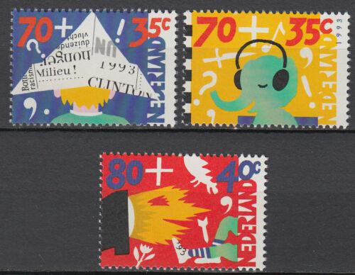Poštové známky Holandsko 1993 Dìti a média Mi# 1492-94