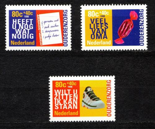 Poštové známky Holandsko 1998 Práce seniorù Mi# 1653-55