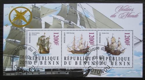 Poštové známky Benin 2015 Staré plachetnice Mi# N/N