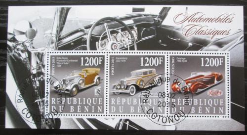 Poštové známky Benin 2015 Historické automobily Mi# N/N