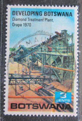 Poštová známka Botswana 1970 Diamantový dùl Mi# 58