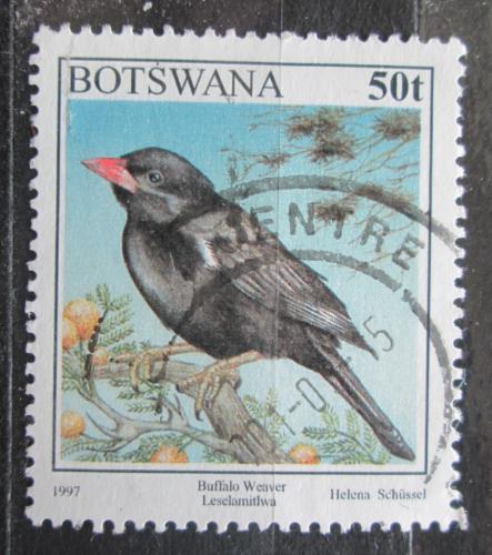 Poštová známka Botswana 1997 Tkalèík èervenozobý Mi# 636