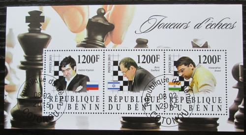 Poštové známky Benin 2015 Slavní šachisti Mi# N/N