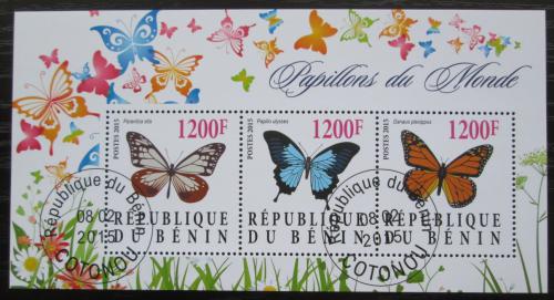 Poštové známky Benin 2015 Motýle Mi# N/N