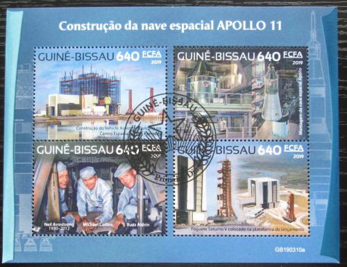 Poštové známky Guinea-Bissau 2019 Apollo 11, prieskum Mesiaca Mi# N/N - zväèši� obrázok