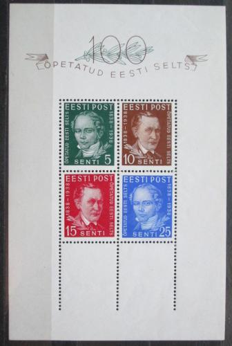 Poštové známky Estónsko 1938 Osobnosti TOP Mi# Block 2 Kat 25€