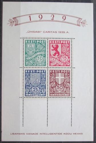 Poštové známky Estónsko 1939 Mìstské znaky TOP Mi# Block 3 Kat 110€