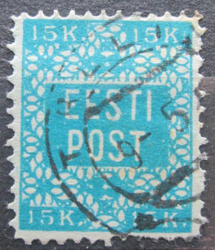 Poštová známka Estónsko 1918 Nápis perf. RARITA Mi# 2 a Kat 500€