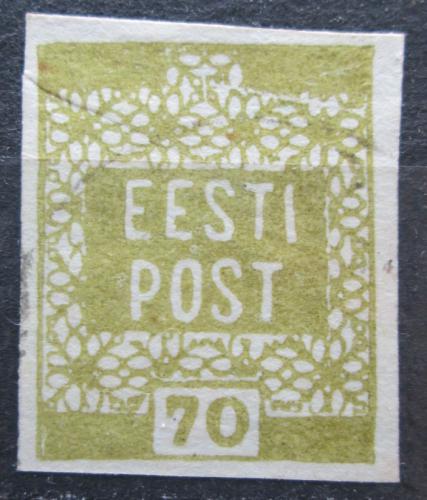 Poštová známka Estónsko 1919 Nápis Mi# 4