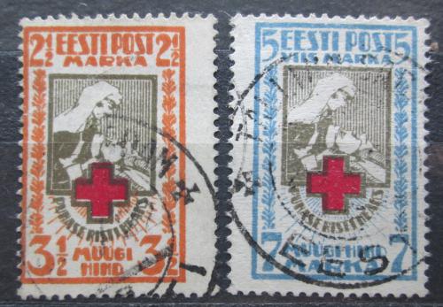 Poštové známky Estónsko 1921 Èervený kríž Mi# 29-30 A Kat 20€ 