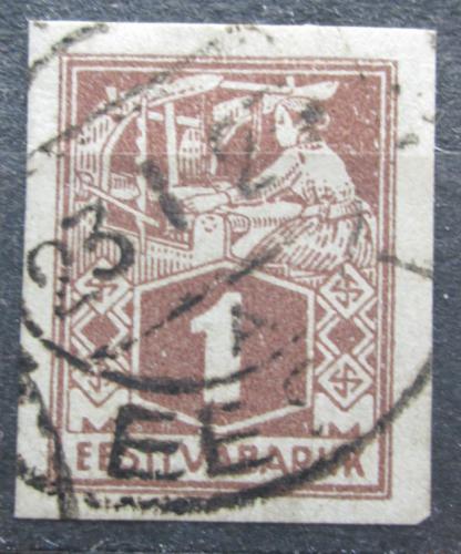 Poštová známka Estónsko 1923 Tkadlena neperf. Mi# 33 B Kat 14€
