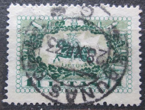 Poštová známka Litva 1927 Štátny znak Mi# 278