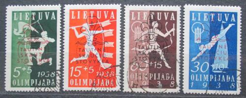 Poštové známky Litva 1938 Šport TOP SET Mi# 421-24 Kat 60€