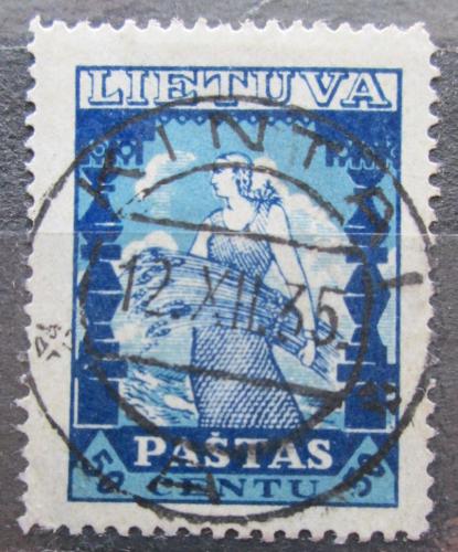Poštová známka Litva 1935 Farmáøka Mi# 399