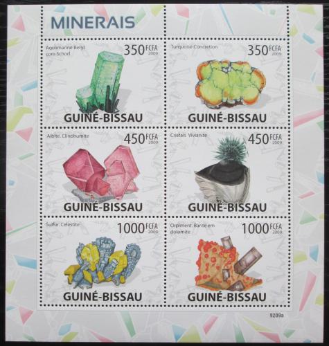 Potov znmky Guinea-Bissau 2009 Minerly Mi# 4097-4102 Kat 14