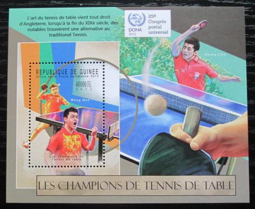 Poštová známka Guinea 2012 Stolný tenis Mi# Block 2117 Kat 16€ 