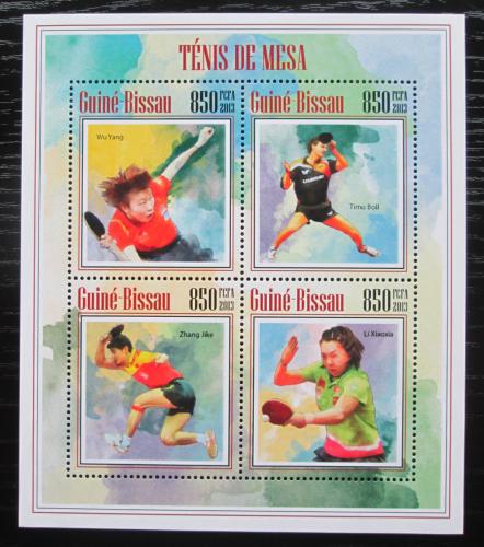 Poštové známky Guinea-Bissau 2013 Stolný tenis Mi# 7026-29 Kat 14€