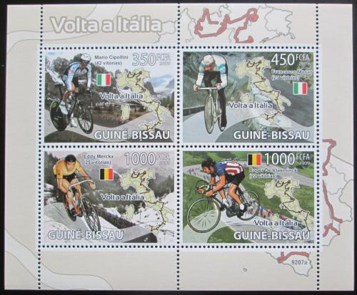 Poštové známky Guinea-Bissau 2009 Cyklistika Mi# 4086-89 Bogen Kat 11€