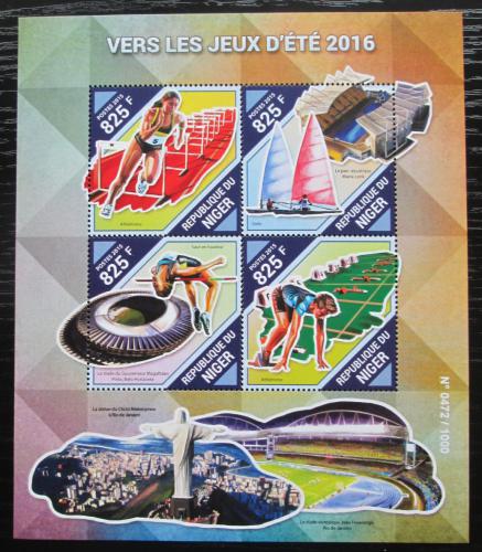Poštové známky Niger 2015 LOH Rio de Janeiro Mi# 3952-55 Kat 13€