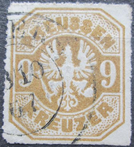 Poštová známka Prusko 1867 Pruská orlice Mi# 26 Kat 60€