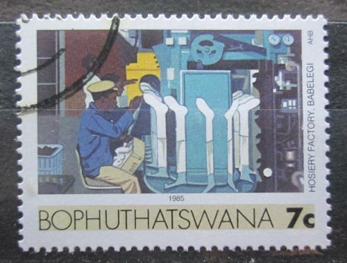 Poštová známka Bophuthatswana, JAR 1985 Výroba punèochového zboží Mi# 154