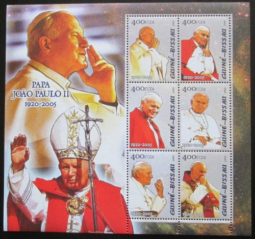 Potov znmky Guinea-Bissau 2005 Pape Jan Pavel II. Mi# 3065-70 Bg Kat 9.50 - zvi obrzok