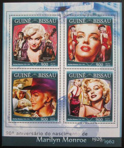 Poštové známky Guinea-Bissau 2016 Marilyn Monroe Mi# 8659-62 Kat 13.50€ 