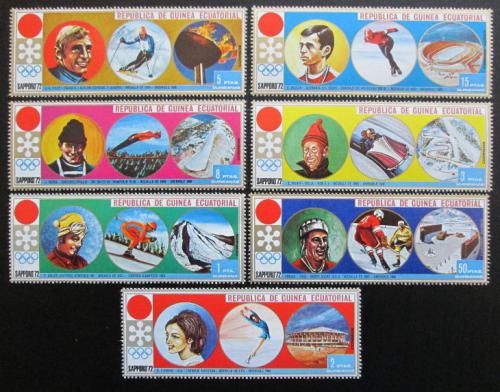 Poštové známky Rovníková Guinea 1972 ZOH Sapporo Mi# 27-33