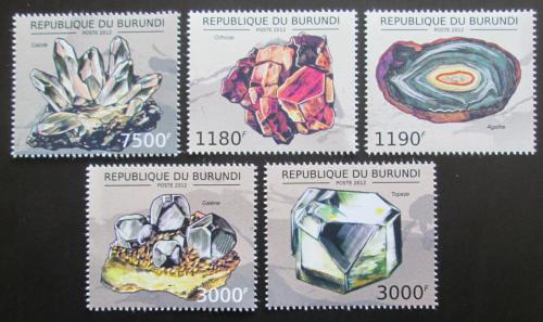 Poštové známky Burundi 2012 Minerály Mi# 2733-37 Kat 10€