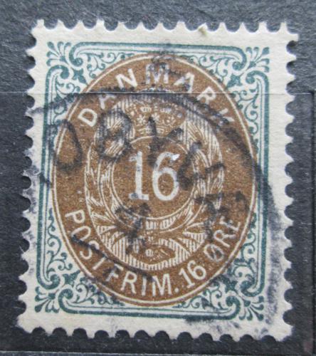 Poštová známka Dánsko 1895 Nominálna hodnota Mi# 27 I Y Bb