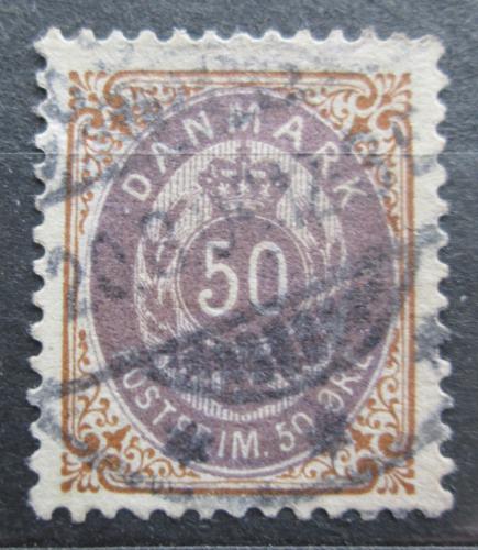 Poštová známka Dánsko 1897 Nominálna hodnota Mi# 30 I Y Bb Kat 24€
