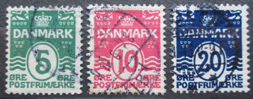 Poštové známky Dánsko 1912 Nominálna hodnota Mi# 63-65