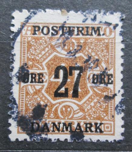 Poštová známka Dánsko 1918 Novinová pretlaè Mi# 92 Y Kat 36€