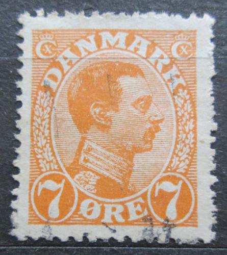 Poštová známka Dánsko 1918 Krá¾ Kristián X. Mi# 97