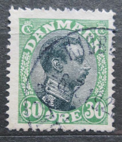 Poštová známka Dánsko 1918 Krá¾ Kristián X. Mi# 102