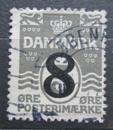 Poštová známka Dánsko 1921 Nominálna hodnota pretlaè Mi# 129