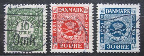 Poštové známky Dánsko 1926 První známka, 75. výroèie Mi# 153-55