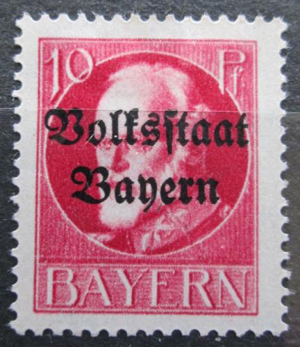 Poštová známka Bavorsko 1919 Krá¾ Ludvík III. pretlaè Mi# 119 II A