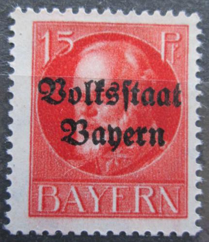 Poštová známka Bavorsko 1919 Krá¾ Ludvík III. pretlaè Mi# 120 II A