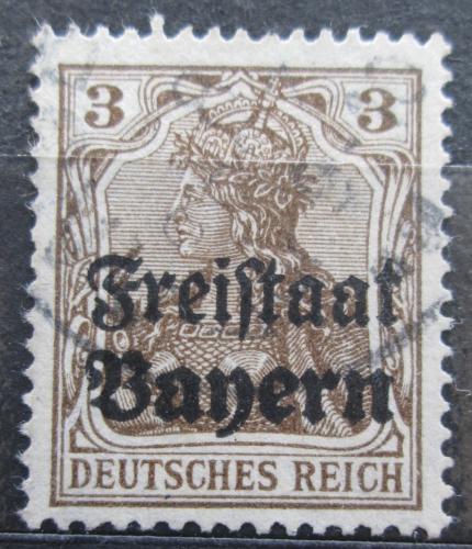 Poštová známka Bavorsko 1919 Germania pretlaè Mi# 137 Kat 3.20€