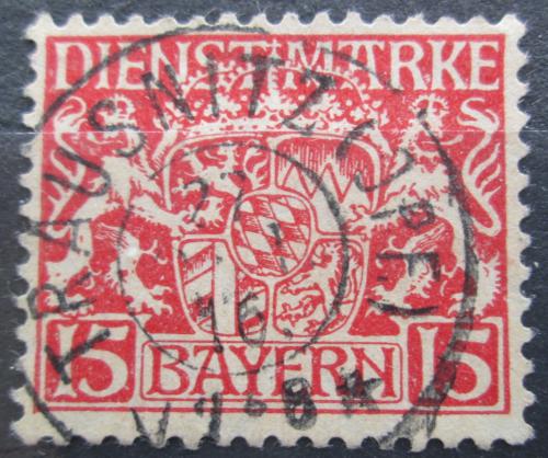 Poštová známka Bavorsko 1916 Štátny znak, úøední Mi# 19