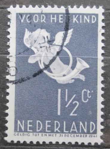 Poštová známka Holandsko 1936 Andìl s poštovní trubkou Mi# 297