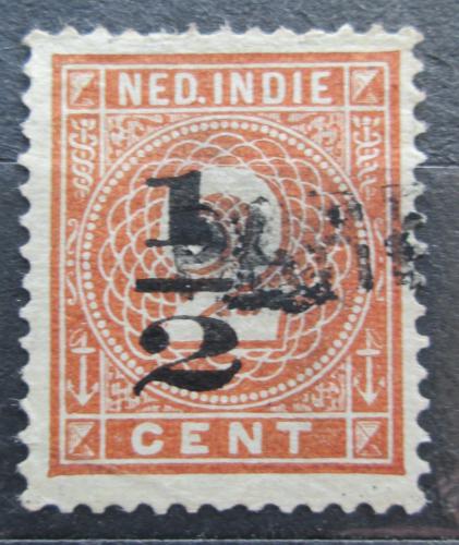 Poštová známka Nizozemská India 1902 Nominálna hodnota pretlaè Mi# 38