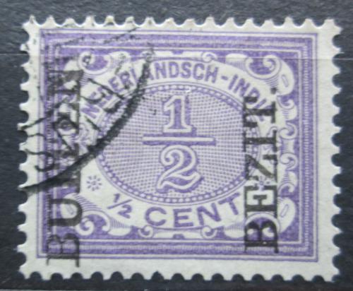 Poštová známka Nizozemská India 1908 Nominálna hodnota pretlaè Mi# 79